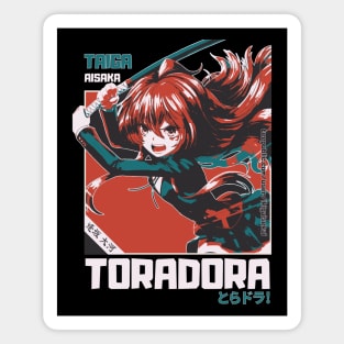Whimsical Taiga Aisaka: Toradora Fan Art Magnet